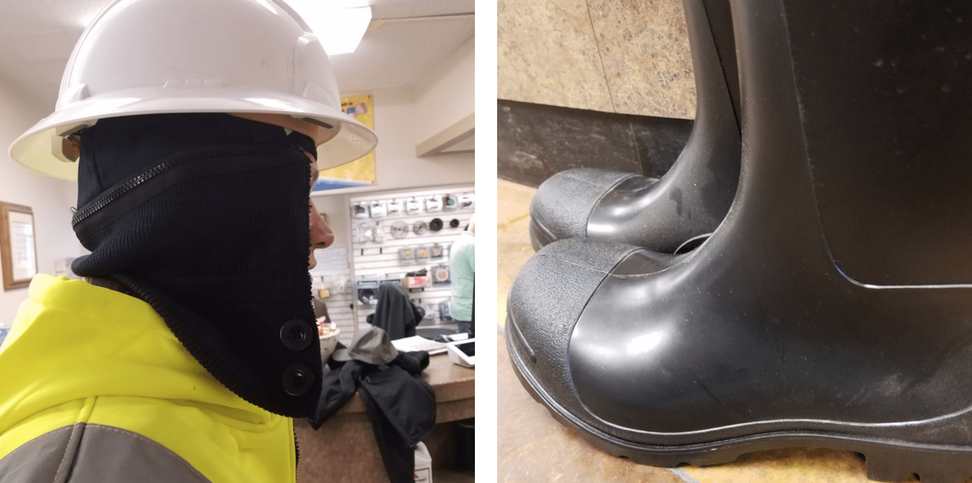 ICS hard hat liner and boots Cold Weather gear